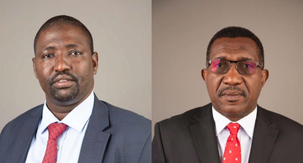 Photo collage of Garsen MP Ali Wario and Galole MP Hiribae Buya.